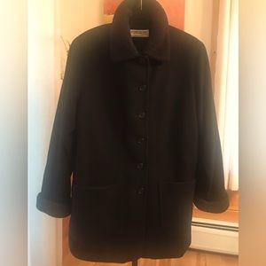 Vintage. Forecaster of Boston. Wool Pea Coat. Fleece collar cuffs. Size 8.